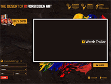 Tablet Screenshot of desertofforbiddenart.com